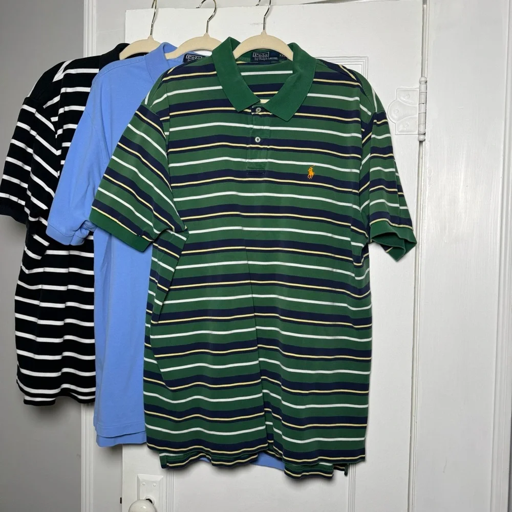 Polo by Ralph Lauren Classic Fit 100% Cotton Shirts Bundle of Six Polos XXL